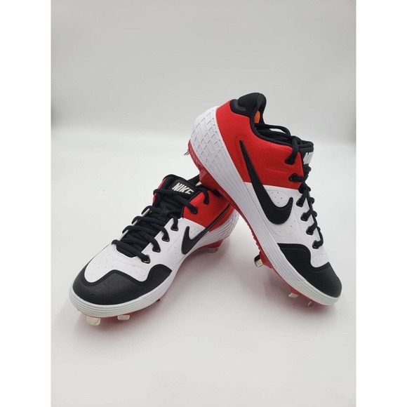 Nike Alpha Huarache Elite 2 Low Metal Baseball Cleats AJ6873-106 US 7 FREE SHIP - Picture 1 of 7